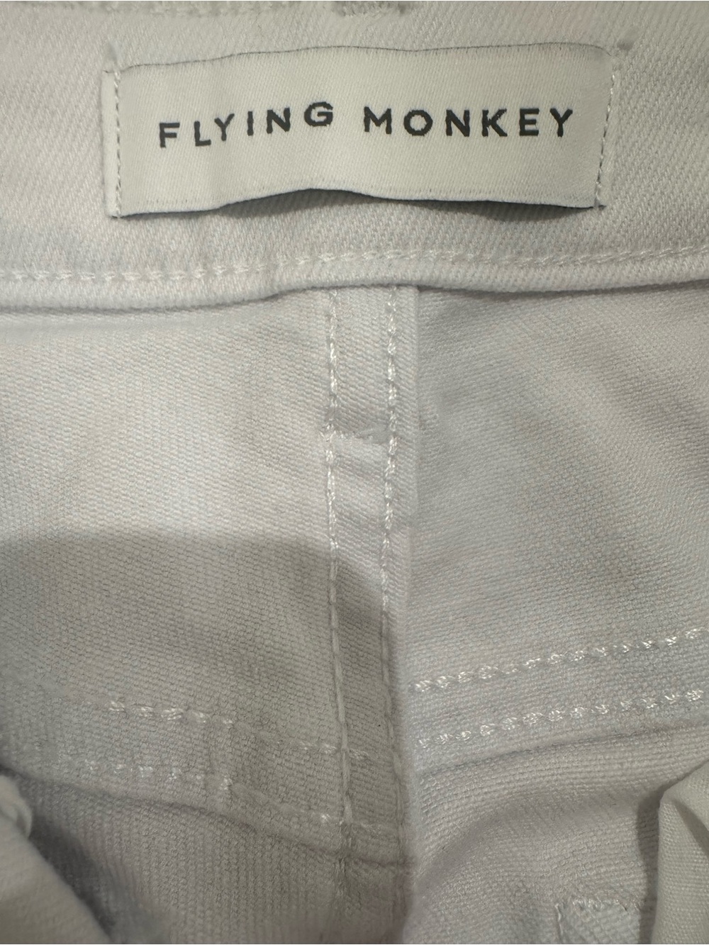 Flying Monkey White Distressed Wide-Leg Jeans - Picture 9 of 10